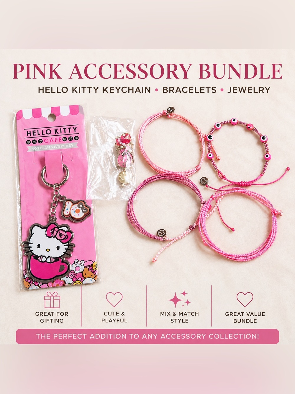 Pink Accessories Set
